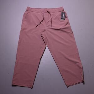 NWT Eddie Bauer Rapids Capri Rose Taupe Mauve Hiking Pants womens XL